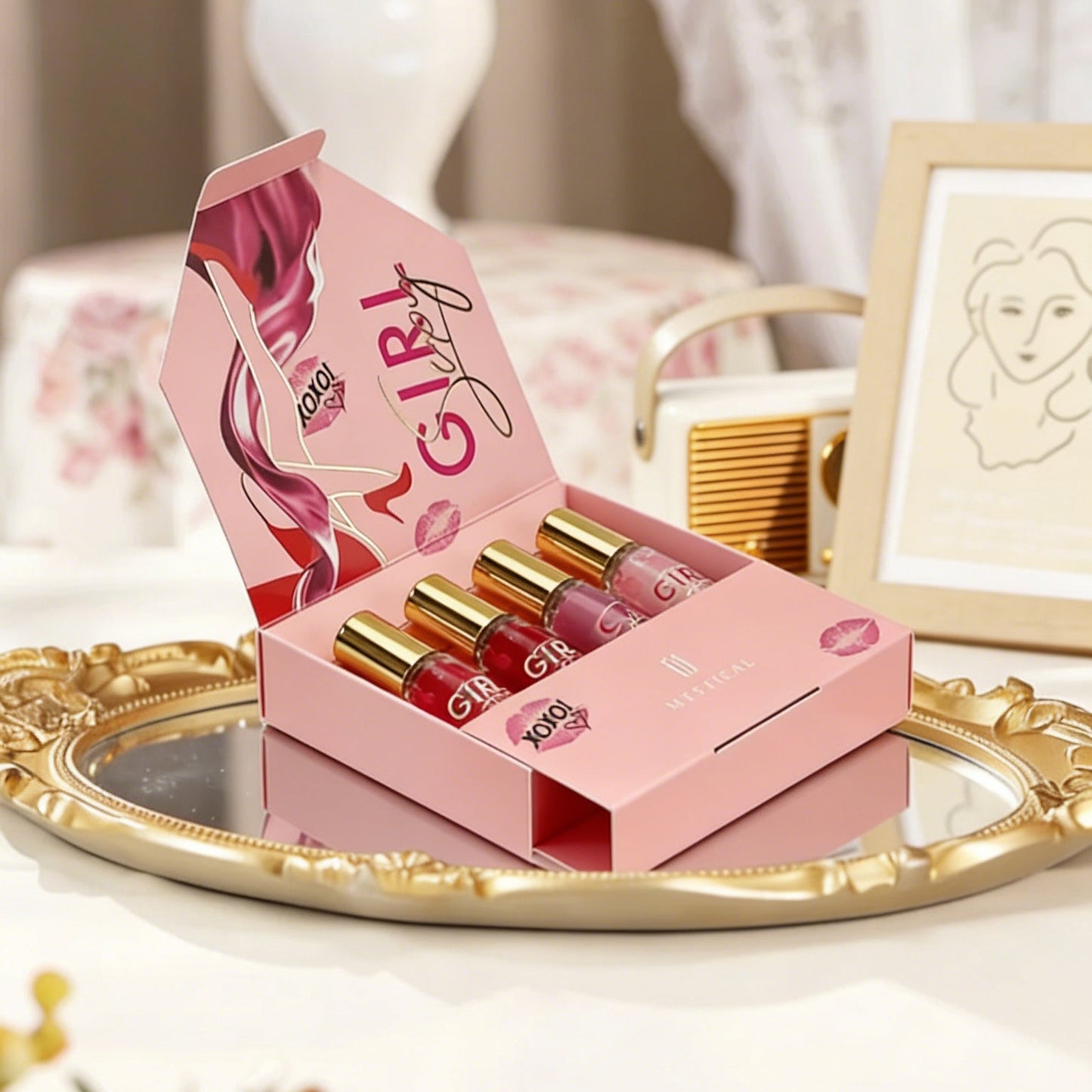 Women's Perfume set - Floral and Fruity - Lasting and fresh, for daily life, dating and gifts,Valentine's Day,Thanksgiving,Christmas - 20ml*4