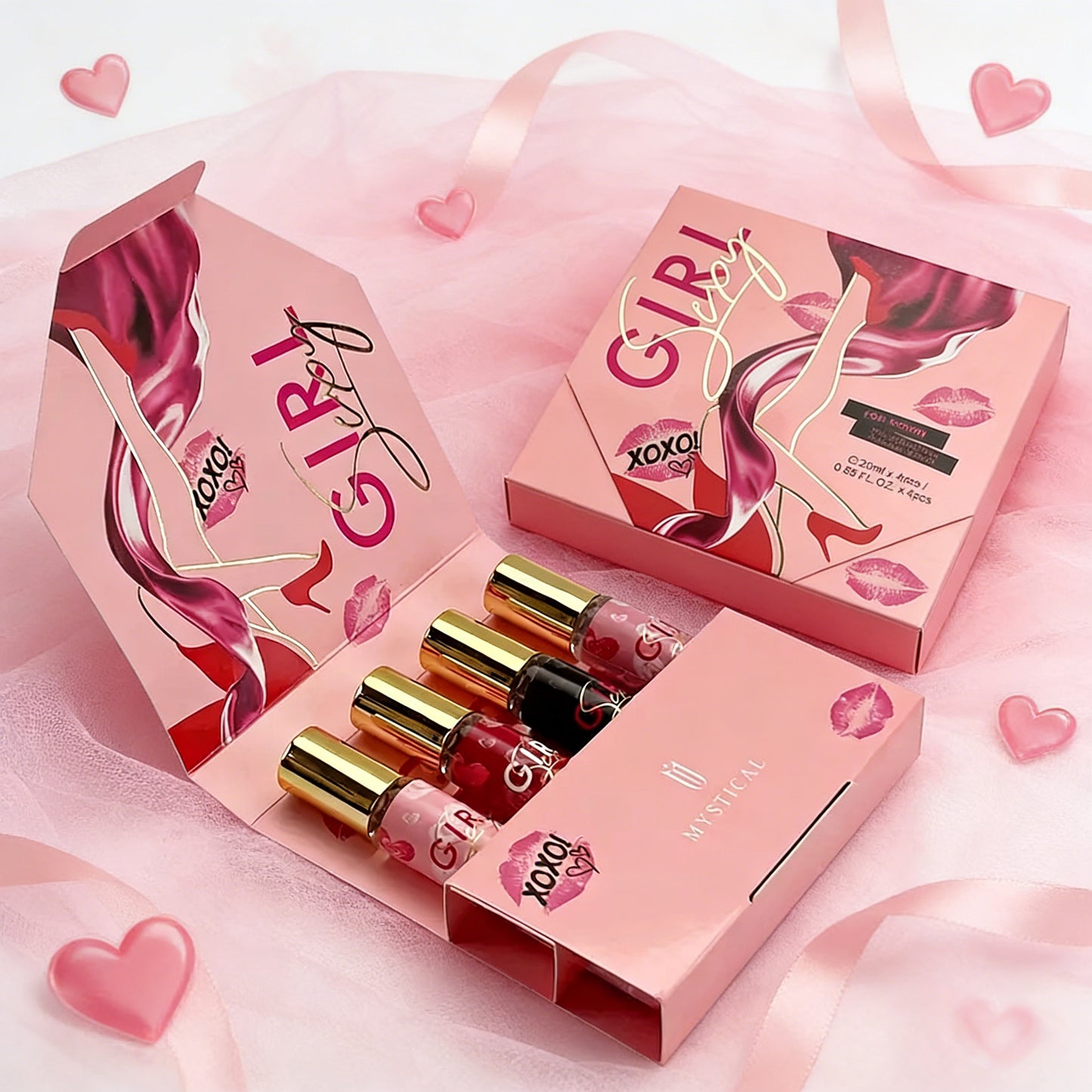 Women's Perfume set - Floral and Fruity - Lasting and fresh, for daily life, dating and gifts,Valentine's Day,Thanksgiving,Christmas - 20ml*4