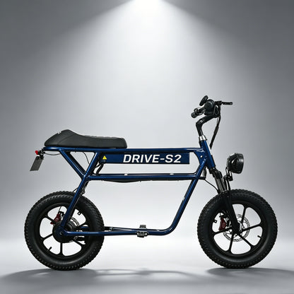 Drive S2 | UL2272 Certified Seated Electric Scooter, 50-60km Long Range, 250W Motor, 16" Fat Tire, LTA Approved for Commuting & Leisure