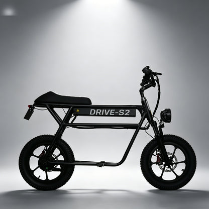 Drive S2 | UL2272 Certified Seated Electric Scooter, 50-60km Long Range, 250W Motor, 16" Fat Tire, LTA Approved for Commuting & Leisure