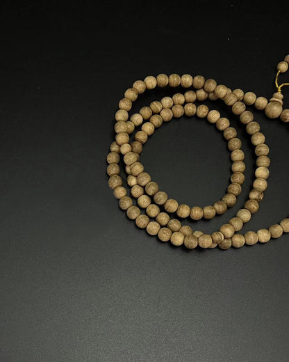 Zen Dear Unisex Natural Qinan Agarwood Prayer Beads Tibetan Buddhism Mala Bracelet Necklace Bead