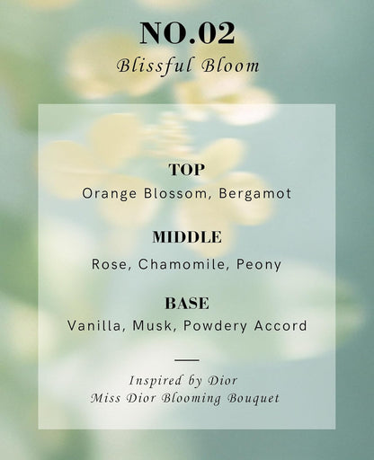 NO.02-Women's perfume, soft and long-lasting fragrance, fresh and floral perfume for women, with notes of vanilla, rose, and orange blossom, feminine travel size, 0.34 oz travel size
