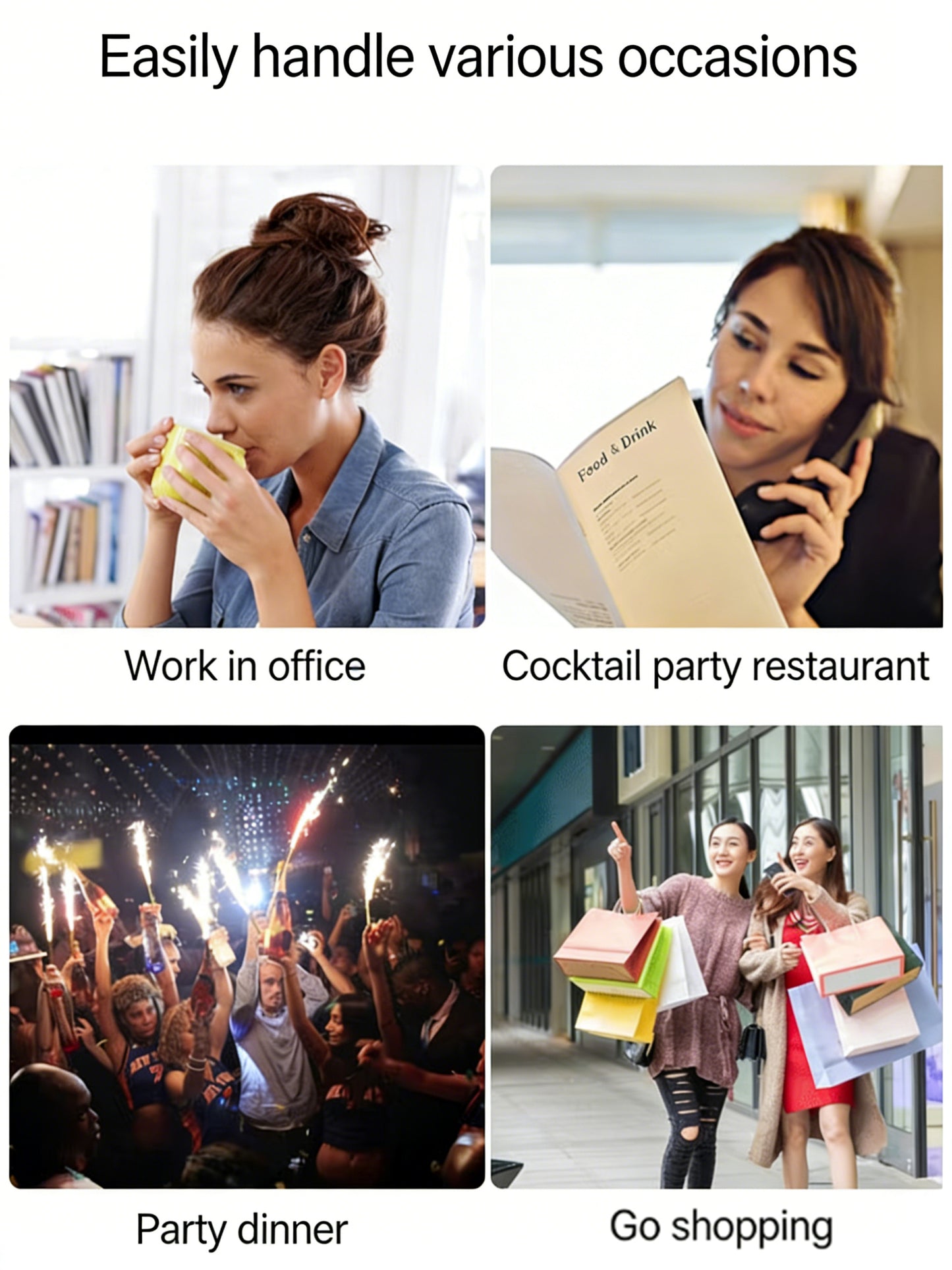 Women's Mini Perfume Valentine's Day gift Set, Floral Fruity fragrance spray,Light fragrance, Lasting fresh,Joy/Sauvage/Hypn0tic poison/Addict,30ml*4(1.0FL.OZ. Eau De Parfume Edp Tester