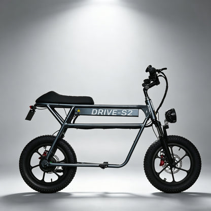 Drive S2 | UL2272 Certified Seated Electric Scooter, 50-60km Long Range, 250W Motor, 16" Fat Tire, LTA Approved for Commuting & Leisure