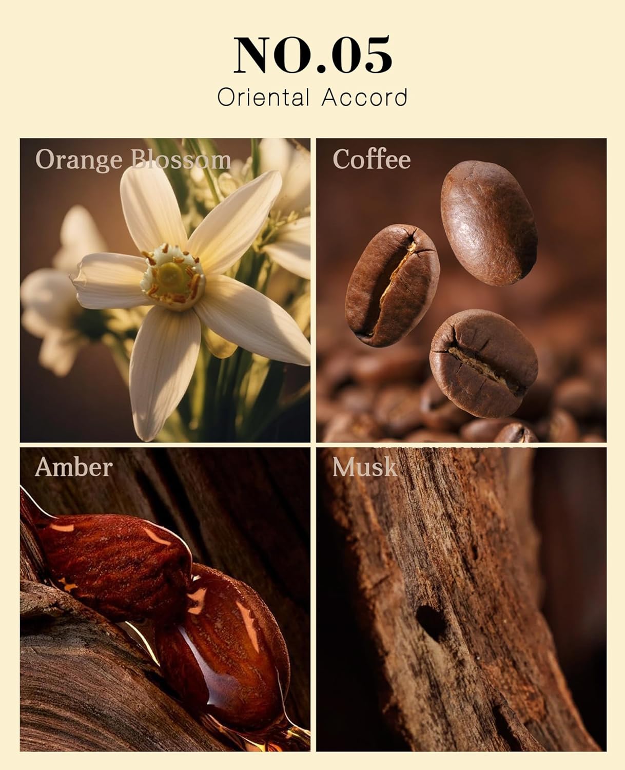 No. 05-Women's perfume, soft and long-lasting fragrance, B.Iak 0.pium, amber, vanilla and coffee, feminine - 0.34 oz travel size