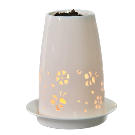 Baisonet Agarwood Ceramic Aroma Lamp - Indoor Incense Burner and Gift Set