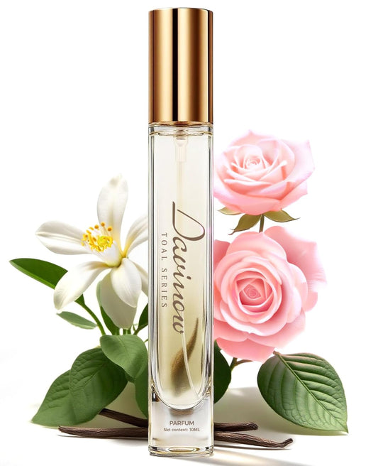 NO.02-Women's perfume, soft and long-lasting fragrance, fresh and floral perfume for women, with notes of vanilla, rose, and orange blossom, feminine travel size, 0.34 oz travel size