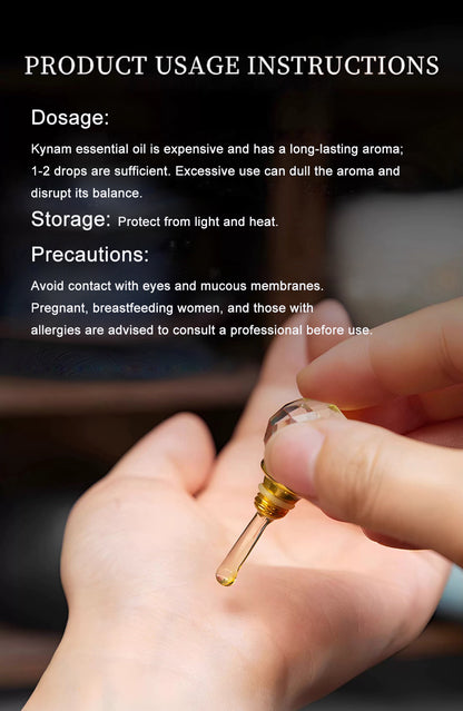 Baisonet 1ml agarwood essential oil, natural log agarwood essential oil aromatherapy