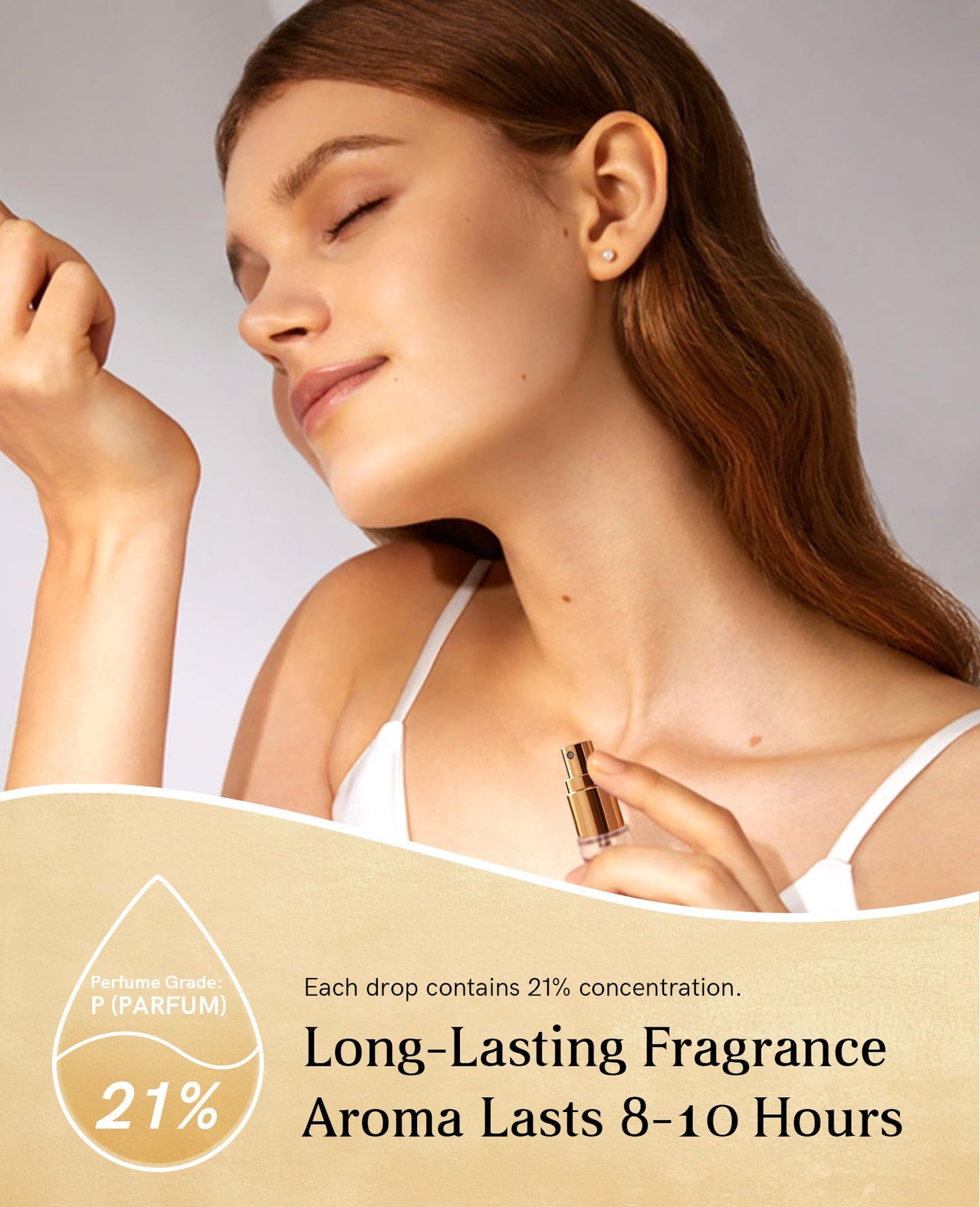 No. 04-Women's perfume, soft and long-lasting fragrance, floral and fruity perfume for women, Magnolia Jasmine Vanilla, Feminine - 0.34 fl oz Travel Size